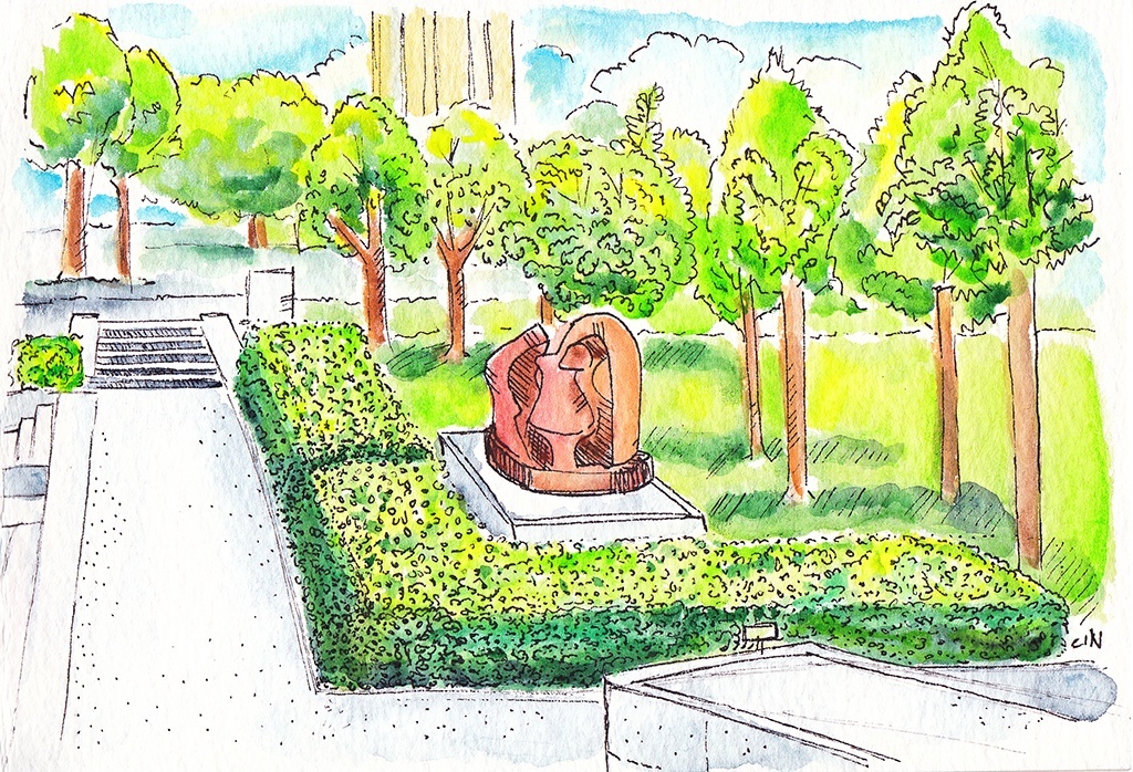 Sketching at the Kimbell
